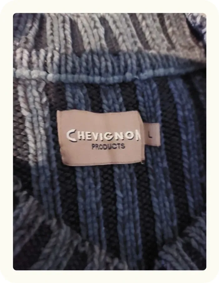 Pull col V Homme Chevignon Taille L - photo numéro 5