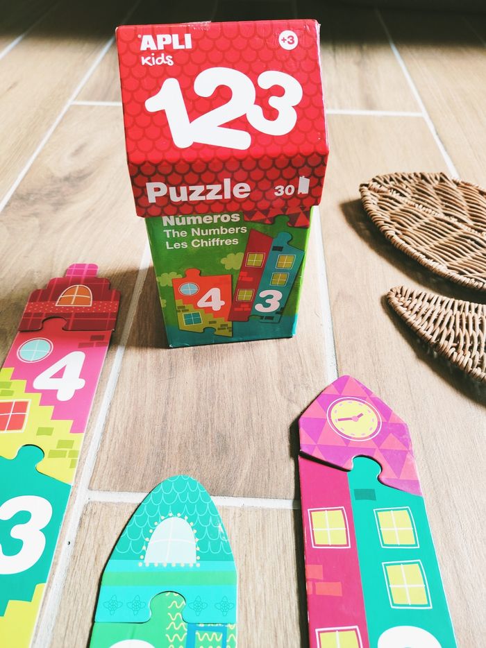 🏠Puzzle 2 en 1 les numéros marque Apli kids - photo numéro 3