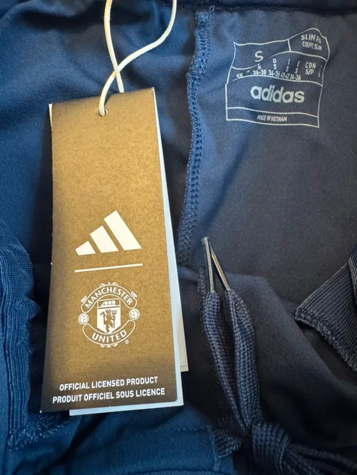 Pantalon de foot Adidas équipe Manchester United taille S femme authentique neuf - photo numéro 9