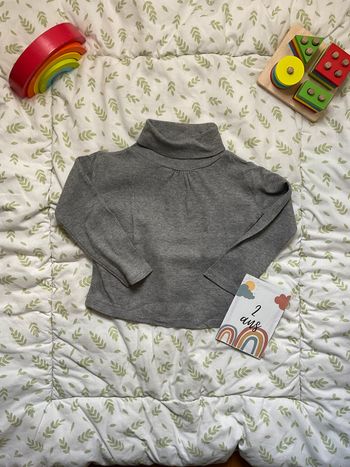 sous pull col roulé gris tex 2/3 ans