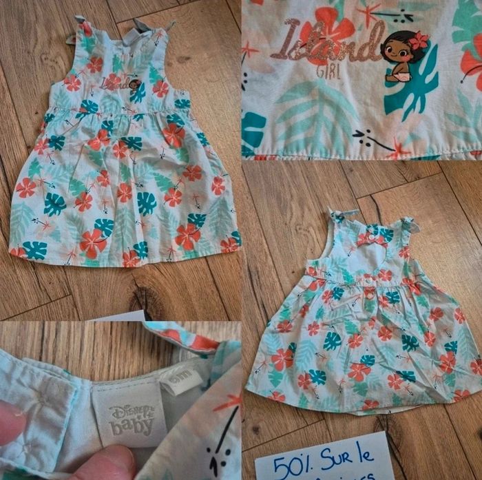 Lot de 4 robes courtes été 6 mois dont 1 gratuite - photo numéro 3