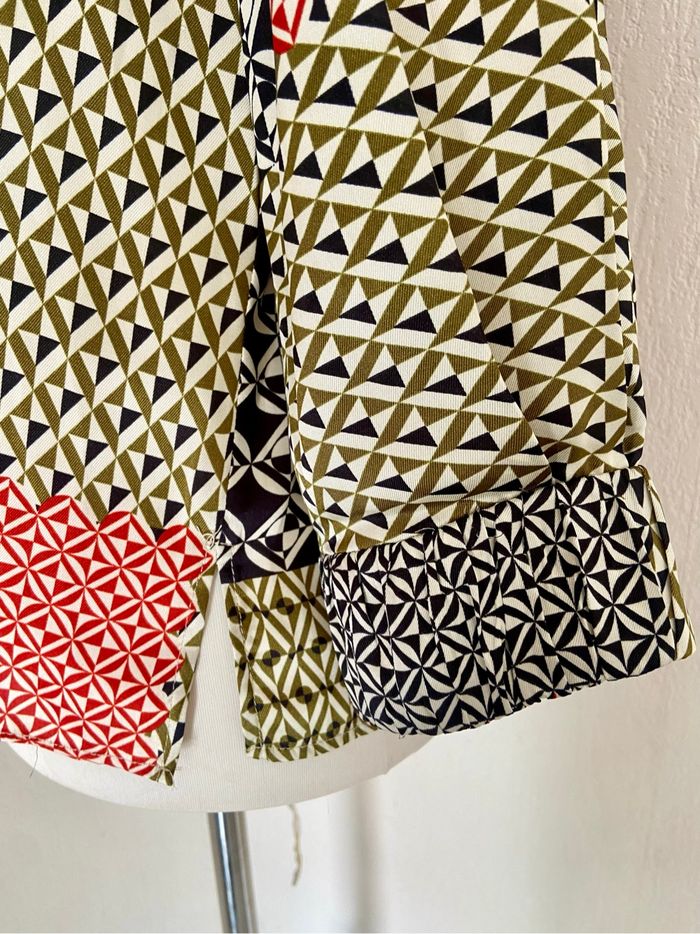 Blouse à manches 3/4 patchwork Zara TS comme neuve - photo numéro 5