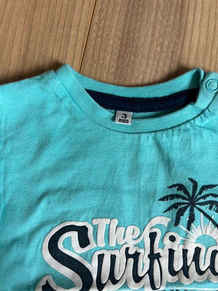 Lot de 2 tee-shirts 3 mois - photo numéro 4