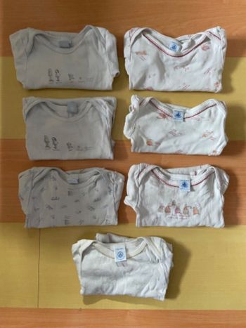 Lot 7 bodys manches longues