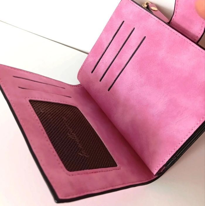 Porte monnaie Rose Pour Femme. Portefeuille Femme - photo numéro 6