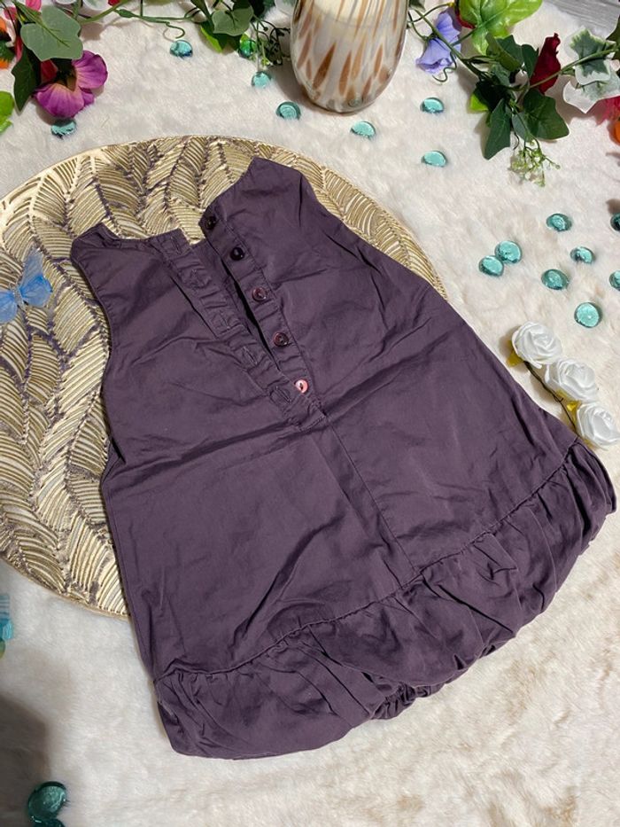💜Jolie robe prune grain de blé - 6 mois - TBE💜 - photo numéro 3