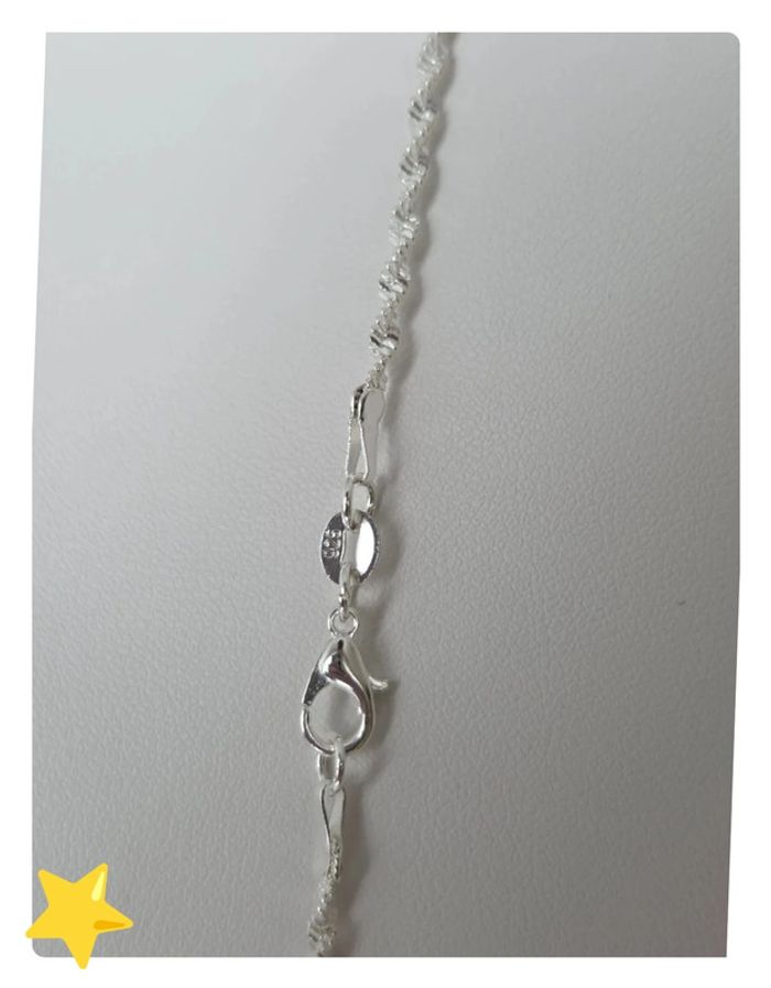 Collier maille Torsadé 2mm 60cm - photo numéro 6