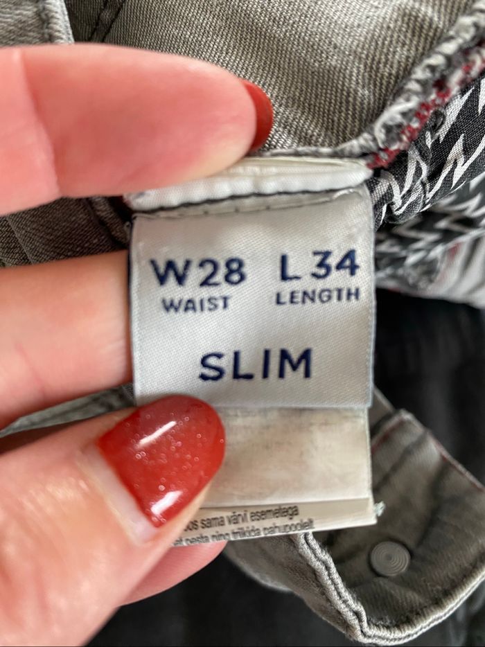 Jean homme Jules gris slim W28 L34 très bon état - photo numéro 4