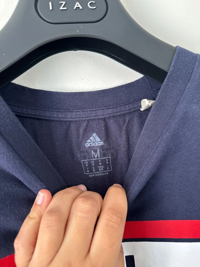 👕 TEE-shirt homme - adidas - très bon état - bleu marine- taille M - photo numéro 5