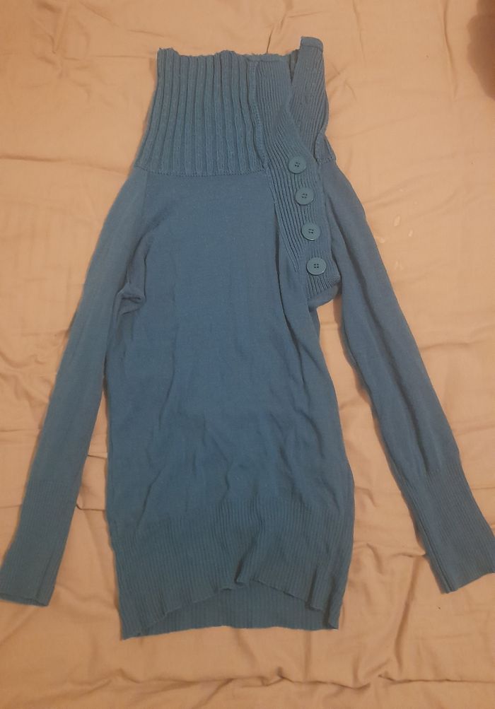 Pull tunique Col asymétrique