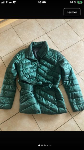 Veste matelassée verte