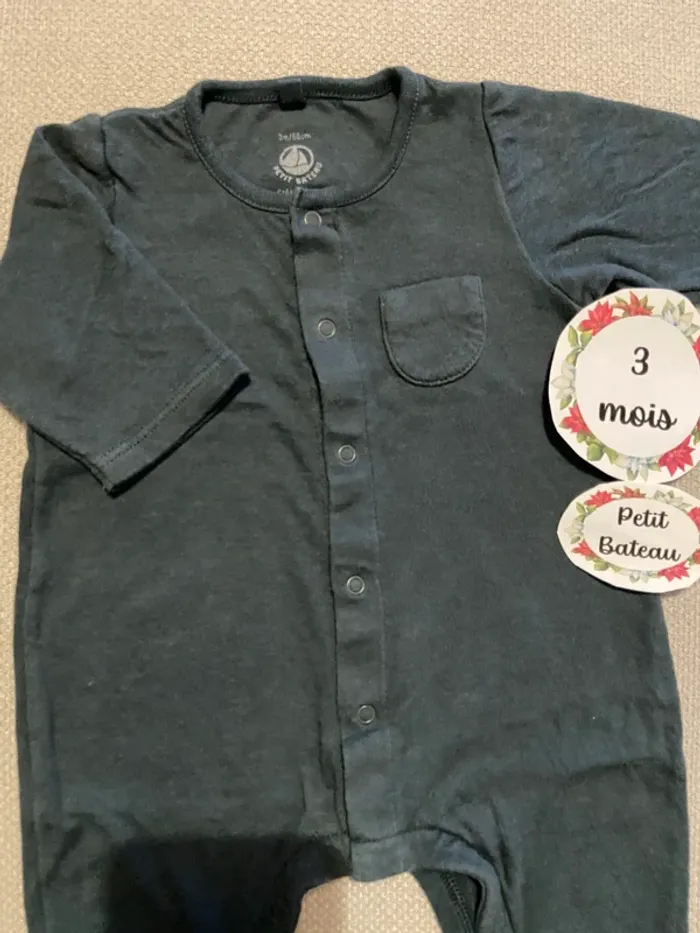 Pyjama/combinaison petit bateau 3 mois - photo numéro 2