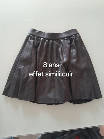 Jupe effe simili cuir 8a
