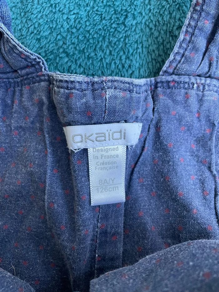 Salopette jeans fille 8 ans Okaidi - photo numéro 3