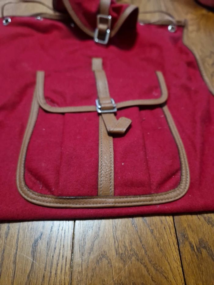 Sac a dos tissus cuir Just Campagne - photo numéro 2