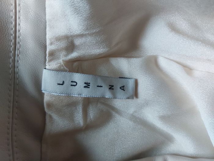 Veste / blazer Lumina simili cuir écru taille M - photo numéro 7