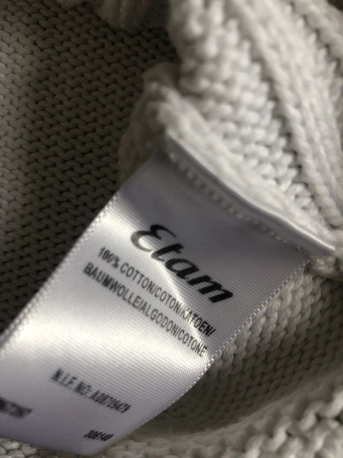 Pull blanc torsades en coton Etam - photo numéro 5