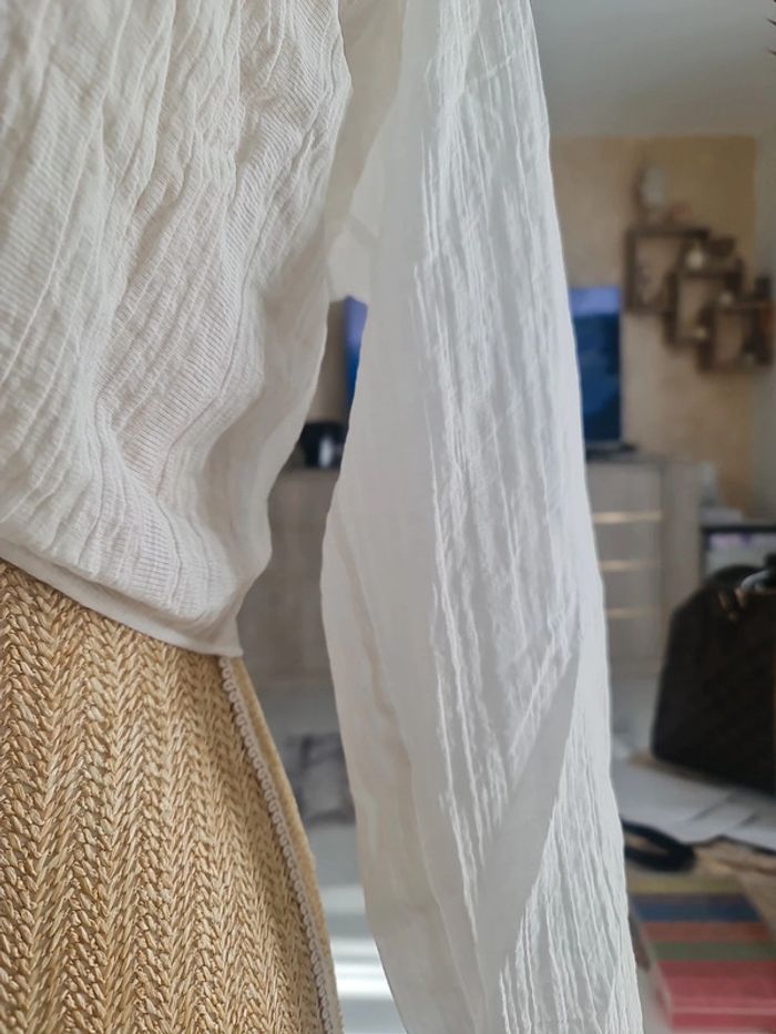 Chemise courte à attaché zara taille L neuve - photo numéro 3