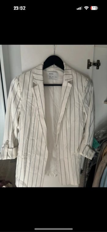 Blazer à rayure bershka