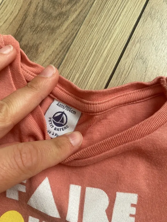T shirt ete petit bateau 4 ans - photo numéro 3