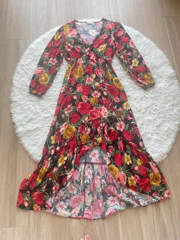 Robe longue à fleurs