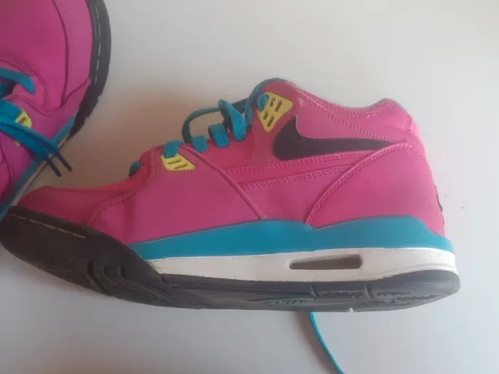 💓basket femme Nike air flight limité rose et bleu pointure 38 rare couleur fashy sport - photo numéro 13