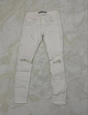 Jeans slim blanc T36