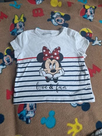 T-shirt bébé 6mois disney minnie