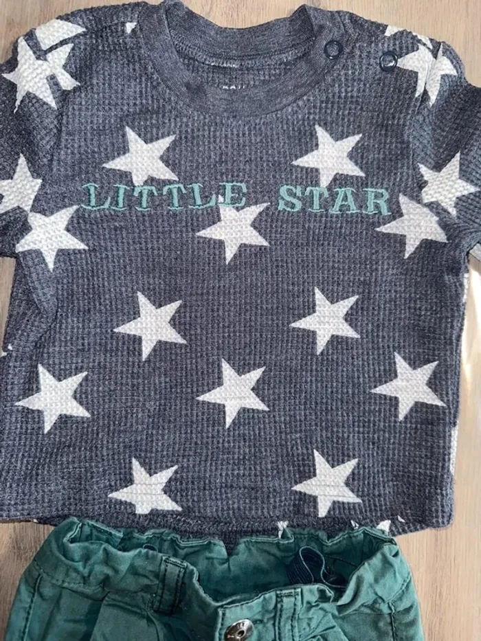 Ensemble bébé pantalon t-shirt - photo numéro 2