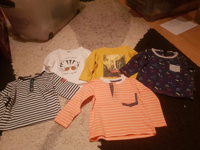 Lot tee-shirts 12 mois