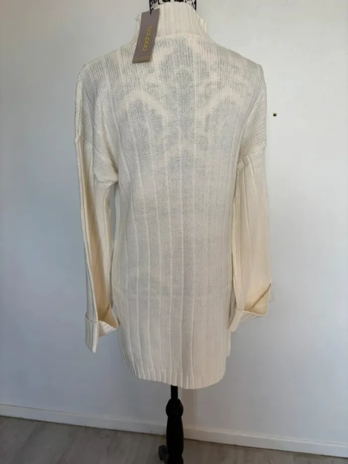 Robe pull femme crème Boohoo taille S - photo numéro 5
