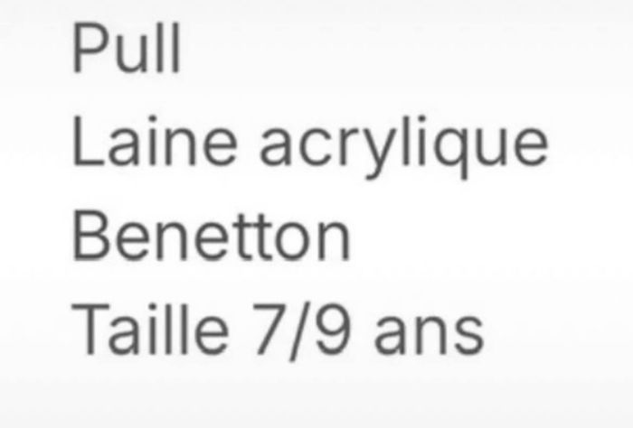 Pull  Benetton - photo numéro 4