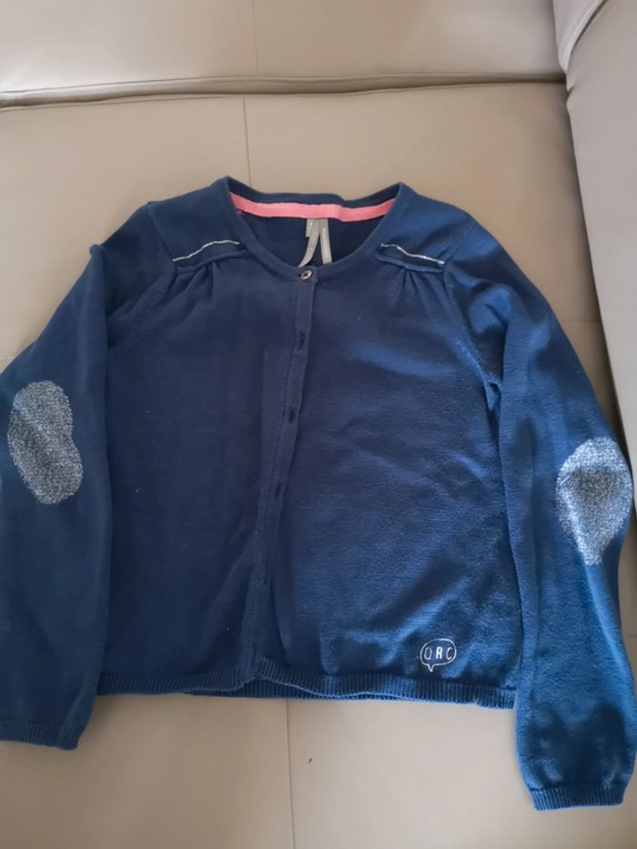 Gilet bleu et argenté 6 ans - photo numéro 3