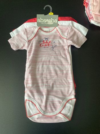 Lot de 3 bodies 3 ans absorba