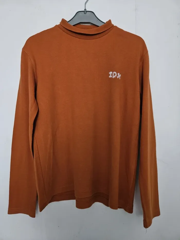 Pull à col roulé unisexe - Taille 13 ans (158cm) - Idexe - Orange - photo numéro 2