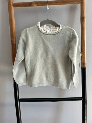 Pull maille avec col dentelle / Primark - 4 ans