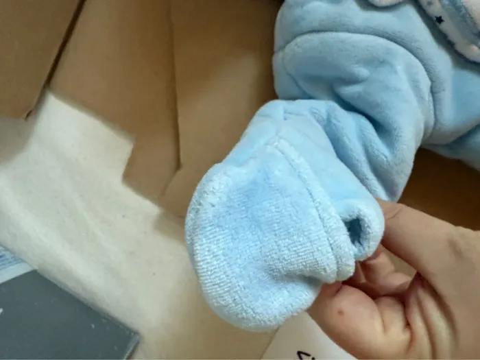 Combinaison chaîne bébé 1 mois - photo numéro 5