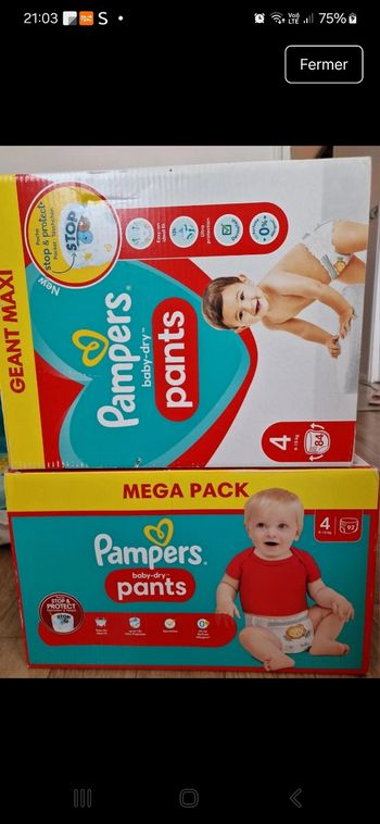 Pampers pant t4
