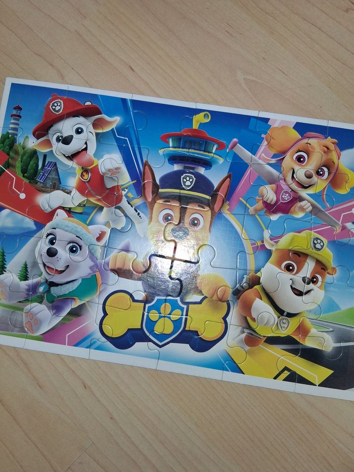 Lot pat patrouille paw patrol jeu de cubes, puzzle et paires - photo numéro 9