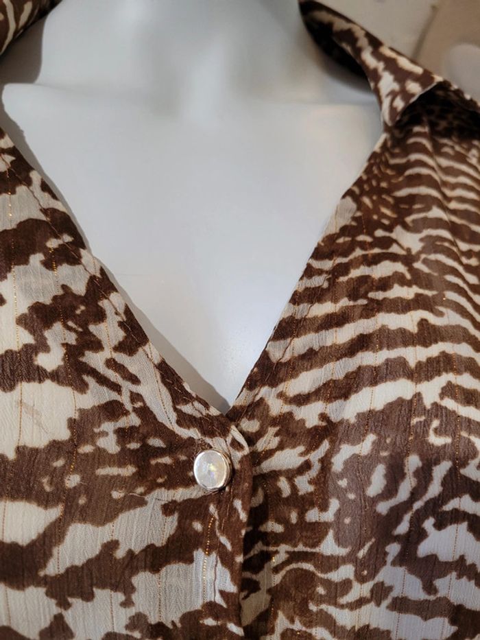 Chemise en voile avec fil doré - photo numéro 4
