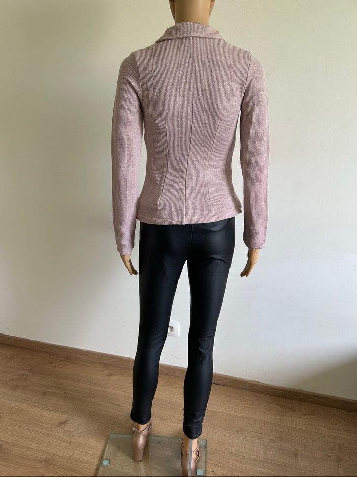 Veste rose claire pailletée Amelie&Amelie taille L TBE (taille petit) - photo numéro 6