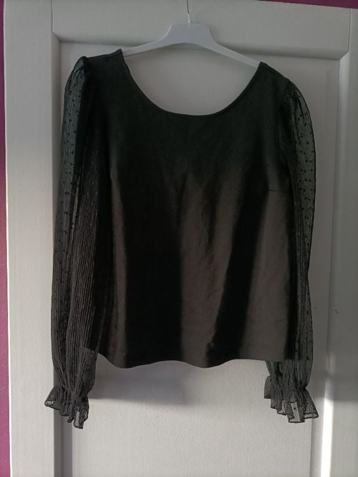Blouse manches dentelles