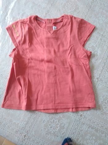 Tee-shirt orange corail 24 mois