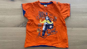 T-shirt manches courtes orange 12 mois orchestra