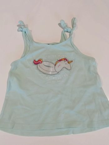 Haut bretelles licorne 🦄 T 4 ans