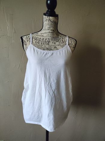 Débardeur blanc taille L Kiabi