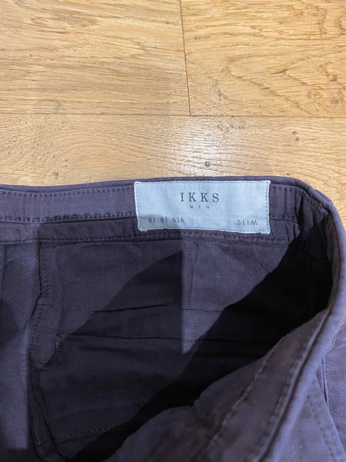 Chinos bordeaux Ikks en 29 - photo numéro 5