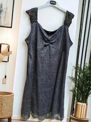 Robe noir a large bretelles 🌹5XL/50🌹