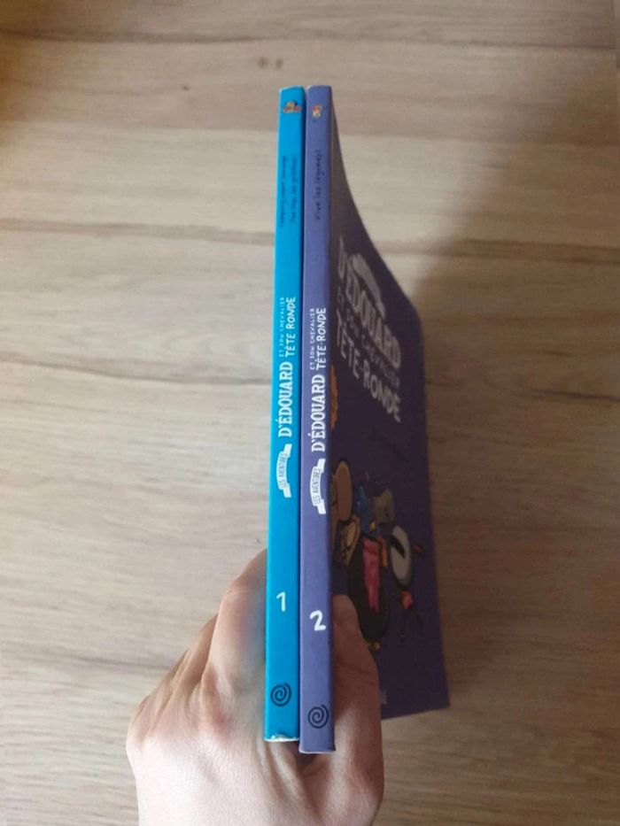 Lot de 2 livres Édouard et son chevalier tete ronde - photo numéro 2