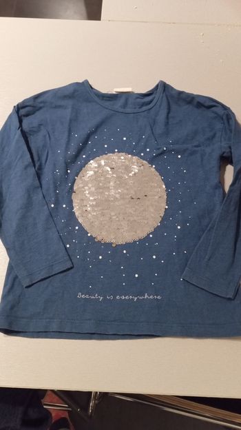 T shirt à sequins 6 ans